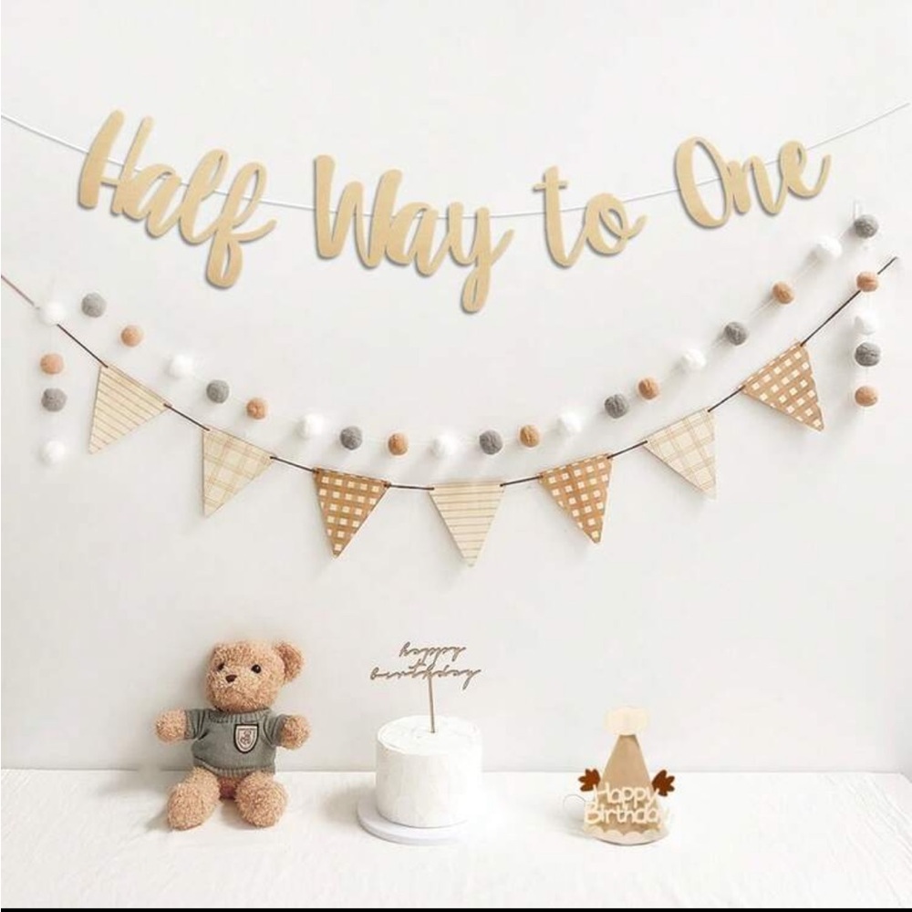Halfway to One Party Decoration Set